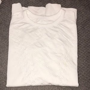 Thick White Lululemon Long Sleeve Crew
